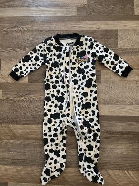 Cows Black & White Cow Print Baby One-Piece by Cows